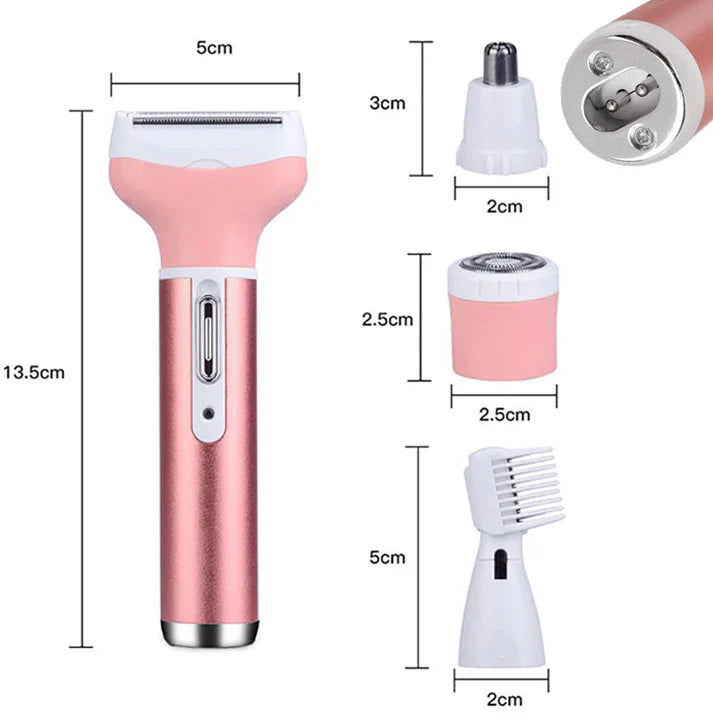 Depiladora Facial y Corporal 4 en 1 - Precisión y Cuidado Total